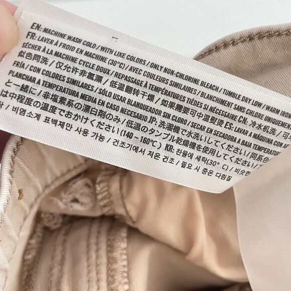 Abercrombie Kids Khaki Tan Skinny Pull On Faux Button Casual Pants 9/10 - Picture 10 of 11